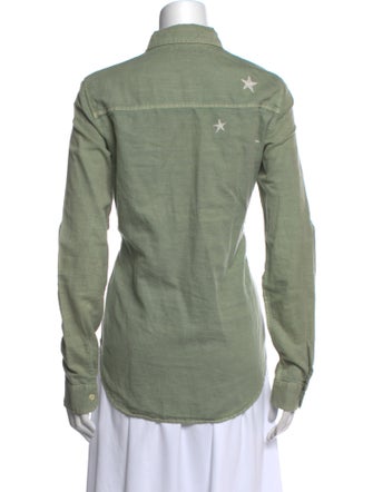 Mother Long Sleeve Button-Up Top