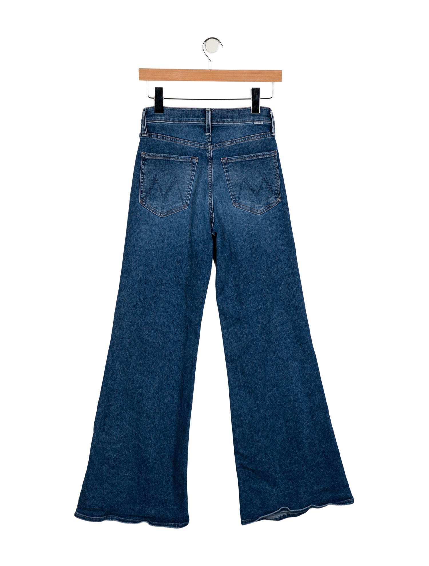 Mother Mid-Rise Wide Leg Jeans