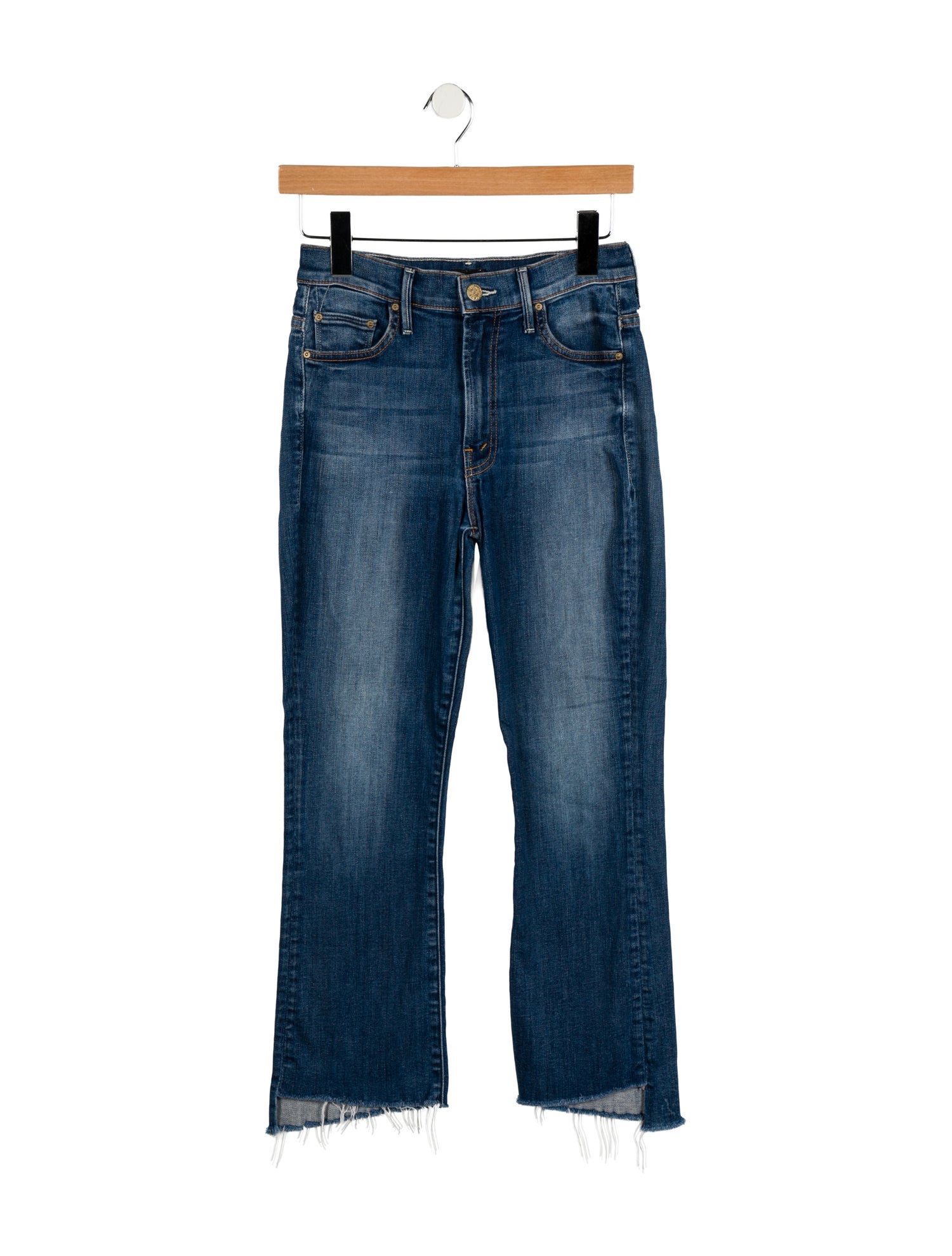Mother Mid-Rise Straight Leg Jeans