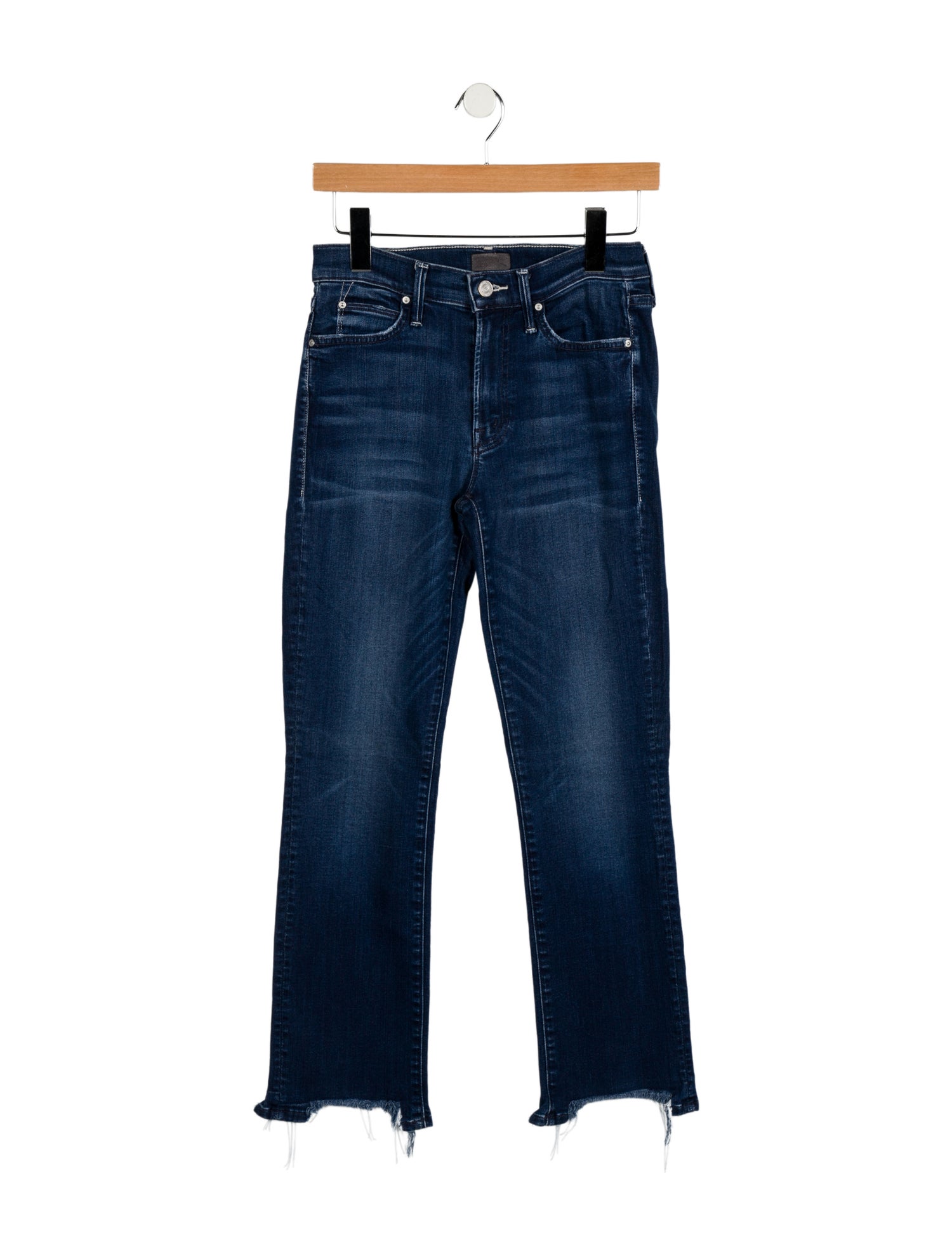 Mother Mid-Rise Straight Leg Jeans