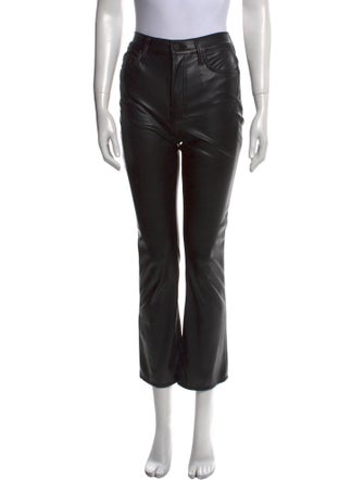 Mother Faux Leather Straight Leg Pants