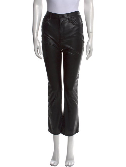 Mother Faux Leather Straight Leg Pants