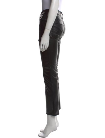Mother Faux Leather Straight Leg Pants