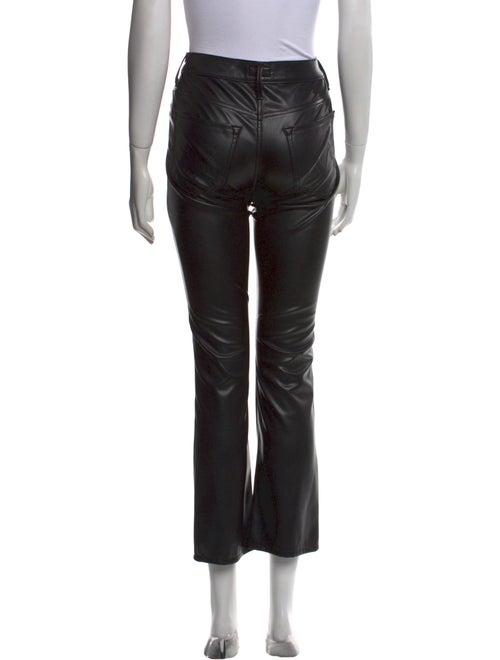 Mother Faux Leather Straight Leg Pants
