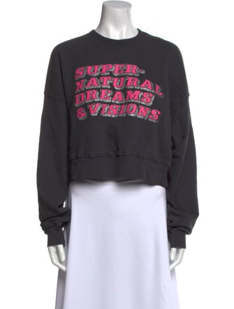 Mother Graphic Print Crew Neck Sweatshirt