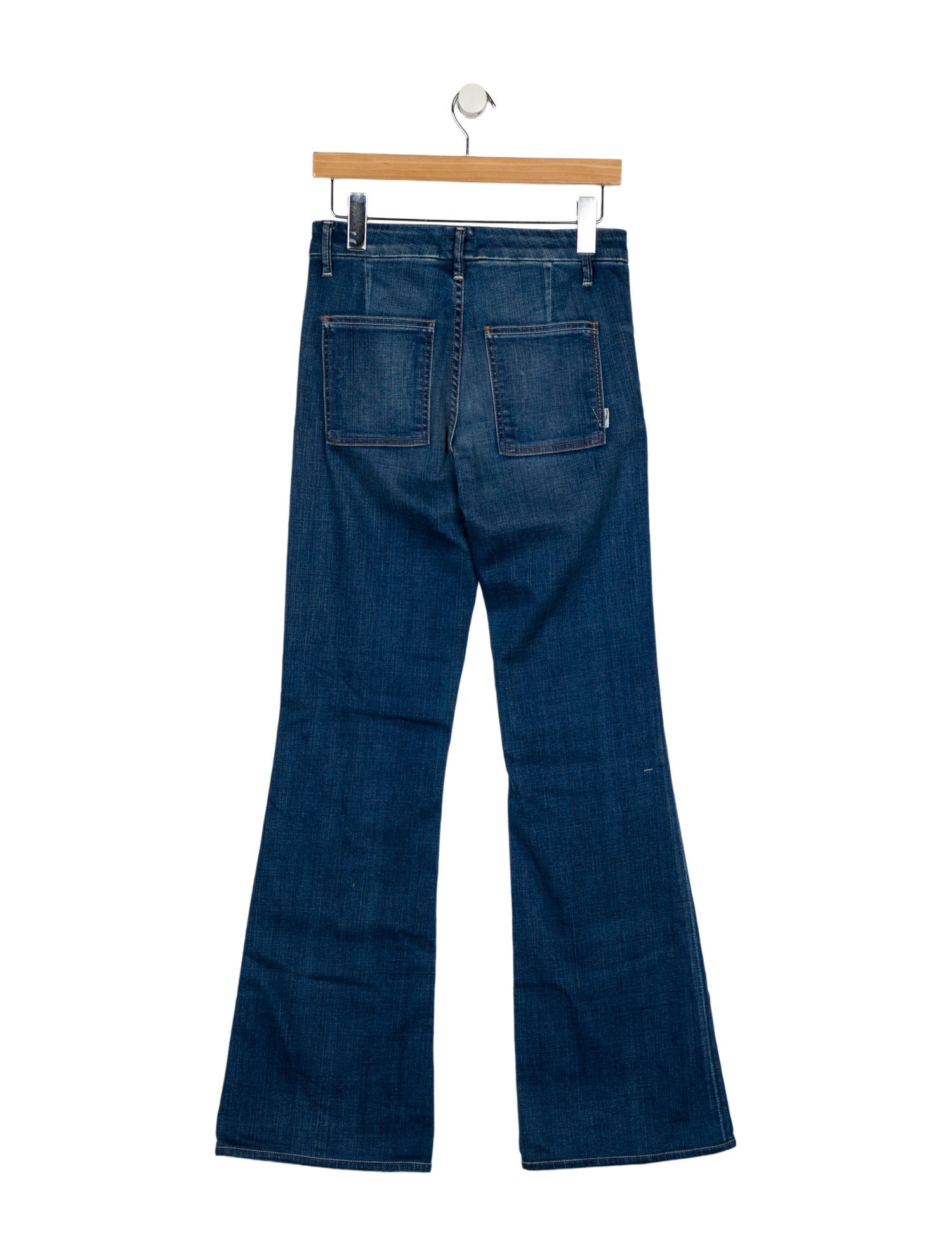 Mother Mid-Rise Wide Leg Jeans