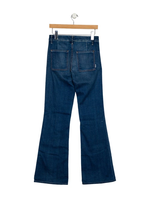 Mother Mid-Rise Wide Leg Jeans