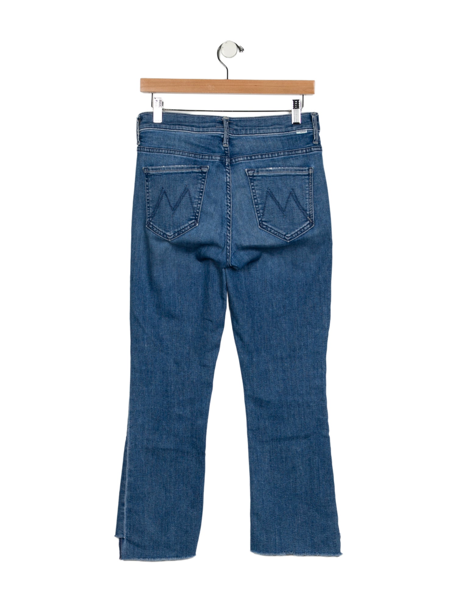 Mother The Insider Crop Step Fray Straight Leg Jeans