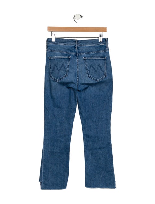 Mother The Insider Crop Step Fray Straight Leg Jeans