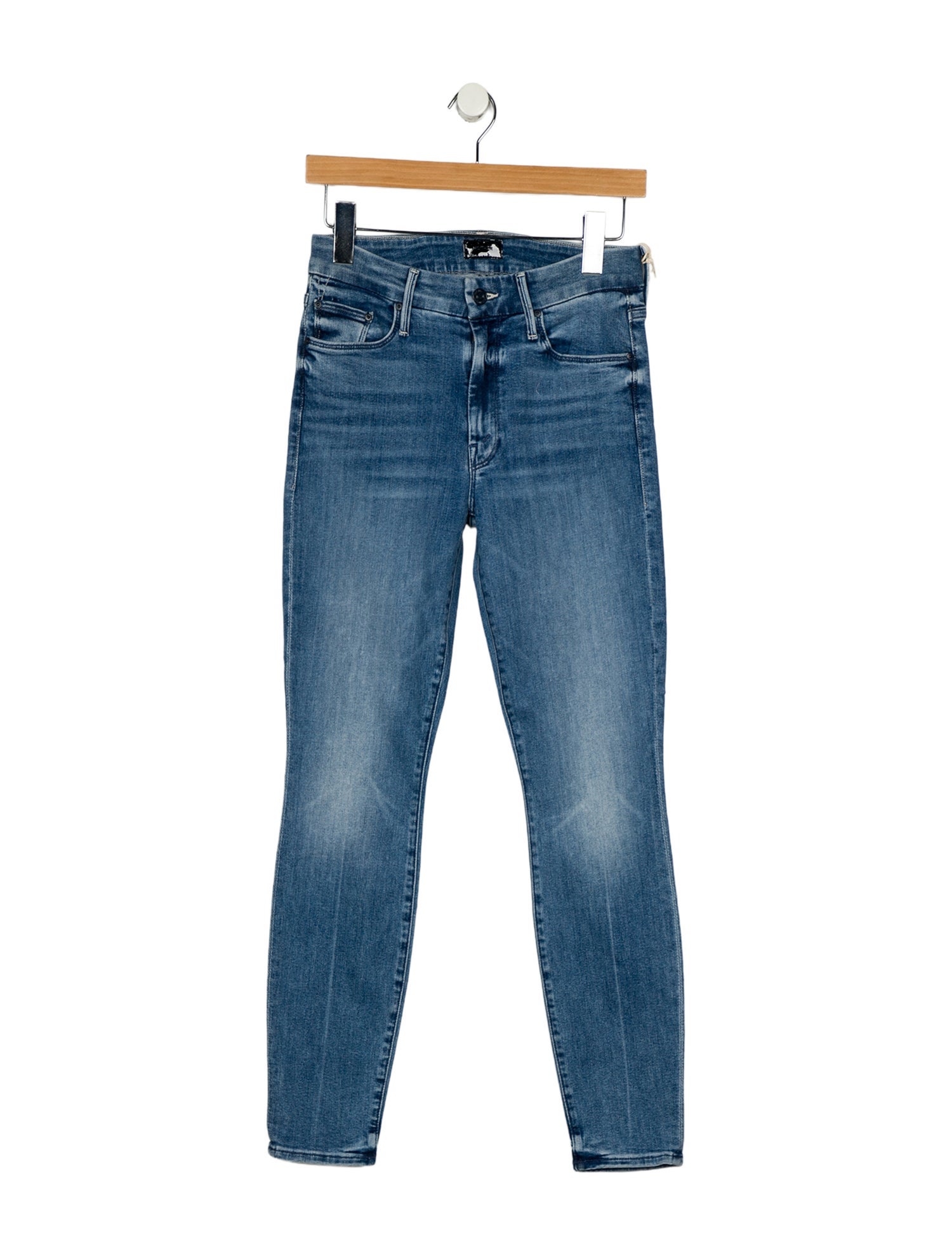 Mother Mid-Rise Skinny Leg Jeans