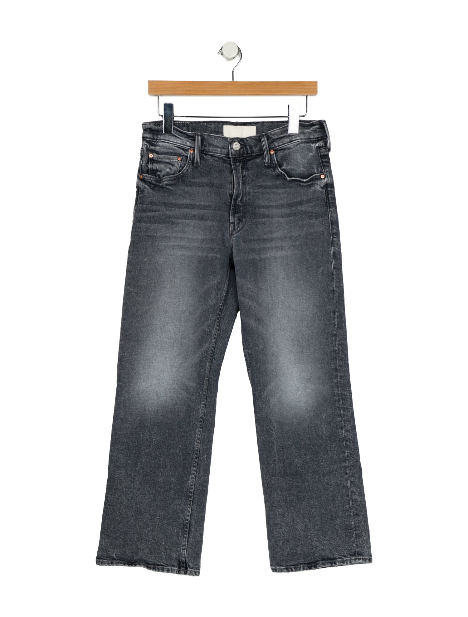 Mother Mid-Rise Wide Leg Jeans
