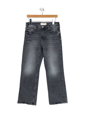 Mother Mid-Rise Wide Leg Jeans