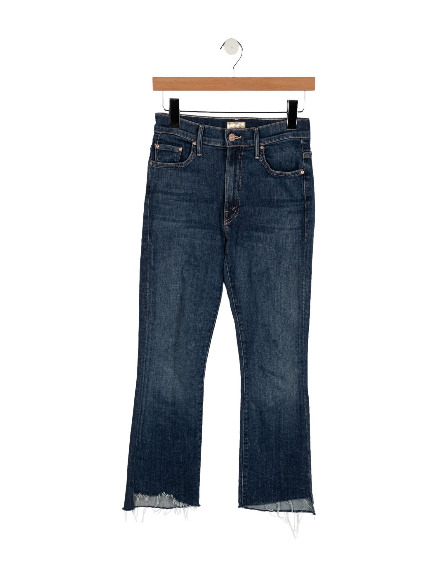 Mother Mid-Rise Straight Leg Jeans