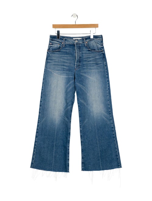 Mother Mid-Rise Wide Leg Jeans