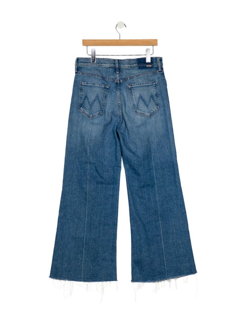 Mother Mid-Rise Wide Leg Jeans