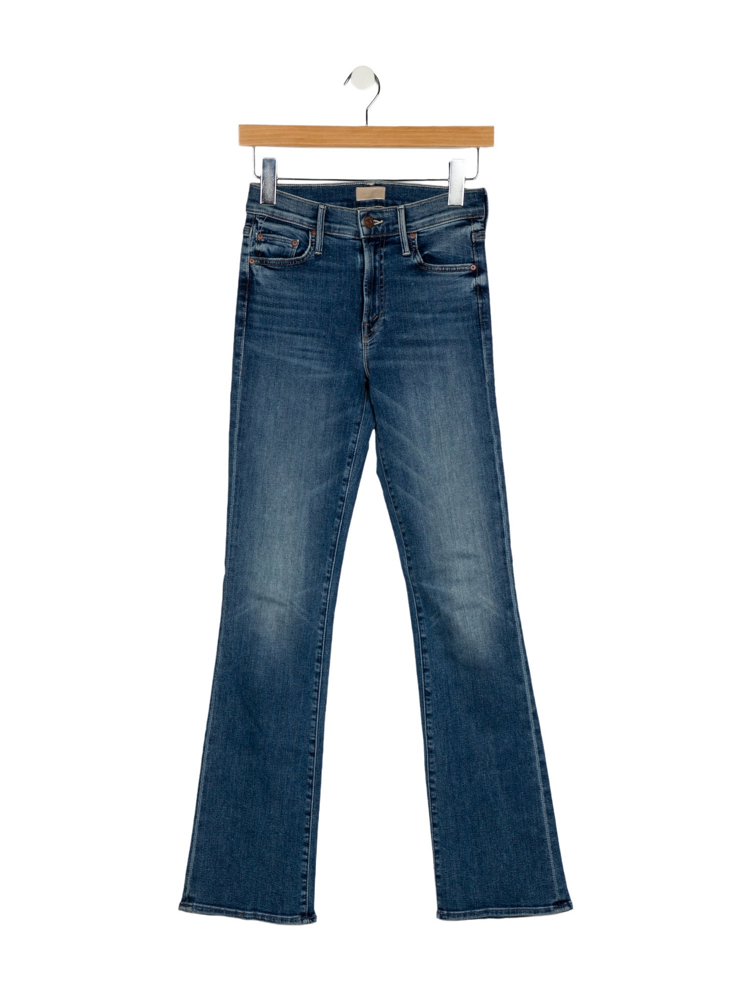 Mother Mid-Rise Straight Leg Jeans