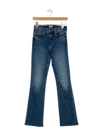 Mother Mid-Rise Straight Leg Jeans