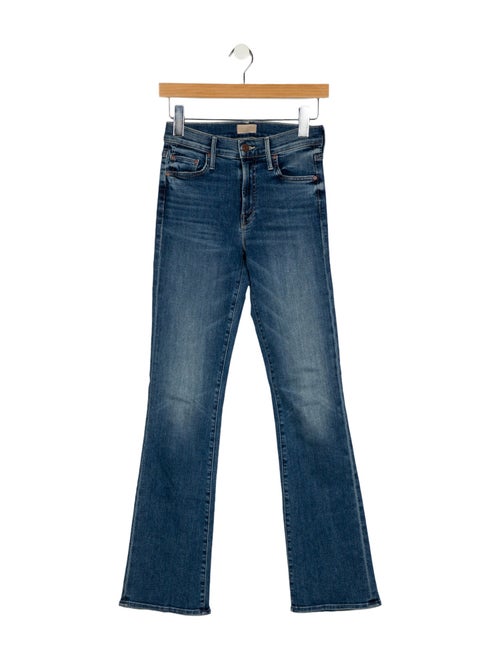 Mother Mid-Rise Straight Leg Jeans