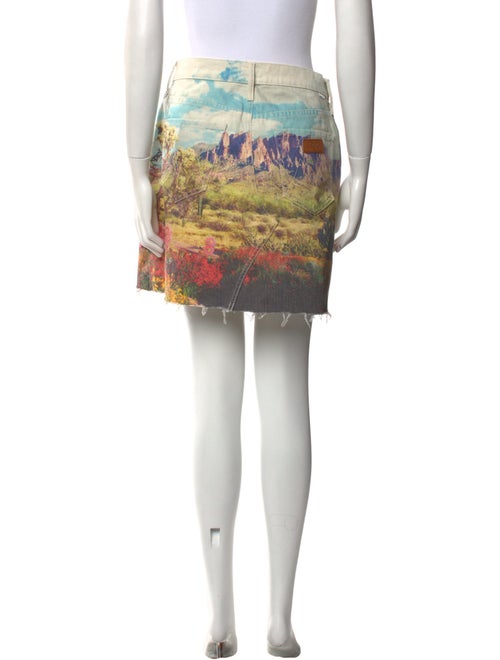 Mother Printed Mini Skirt