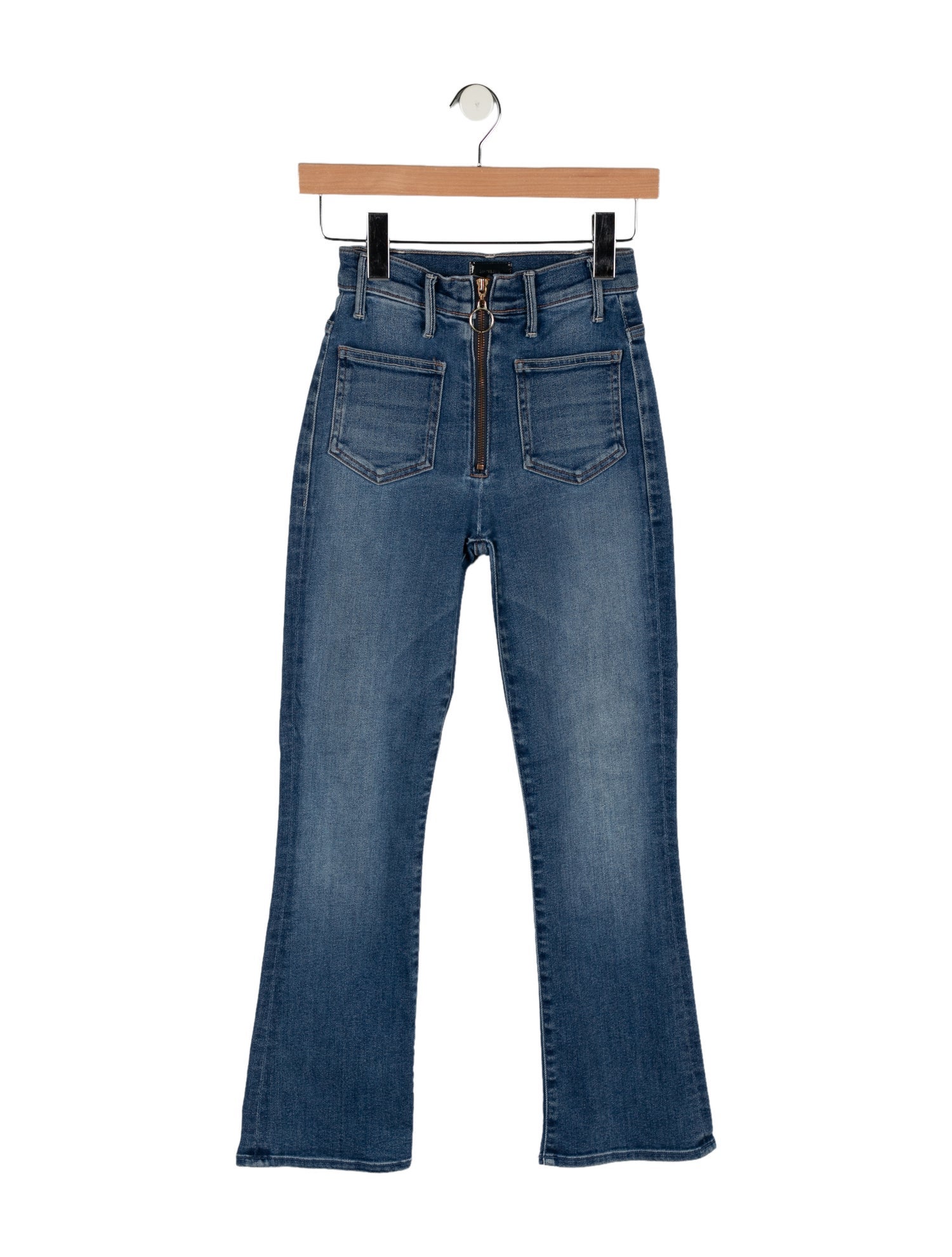 Mother Mid-Rise Straight Leg Jeans