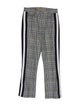Mother Plaid Print Straight Leg Pants