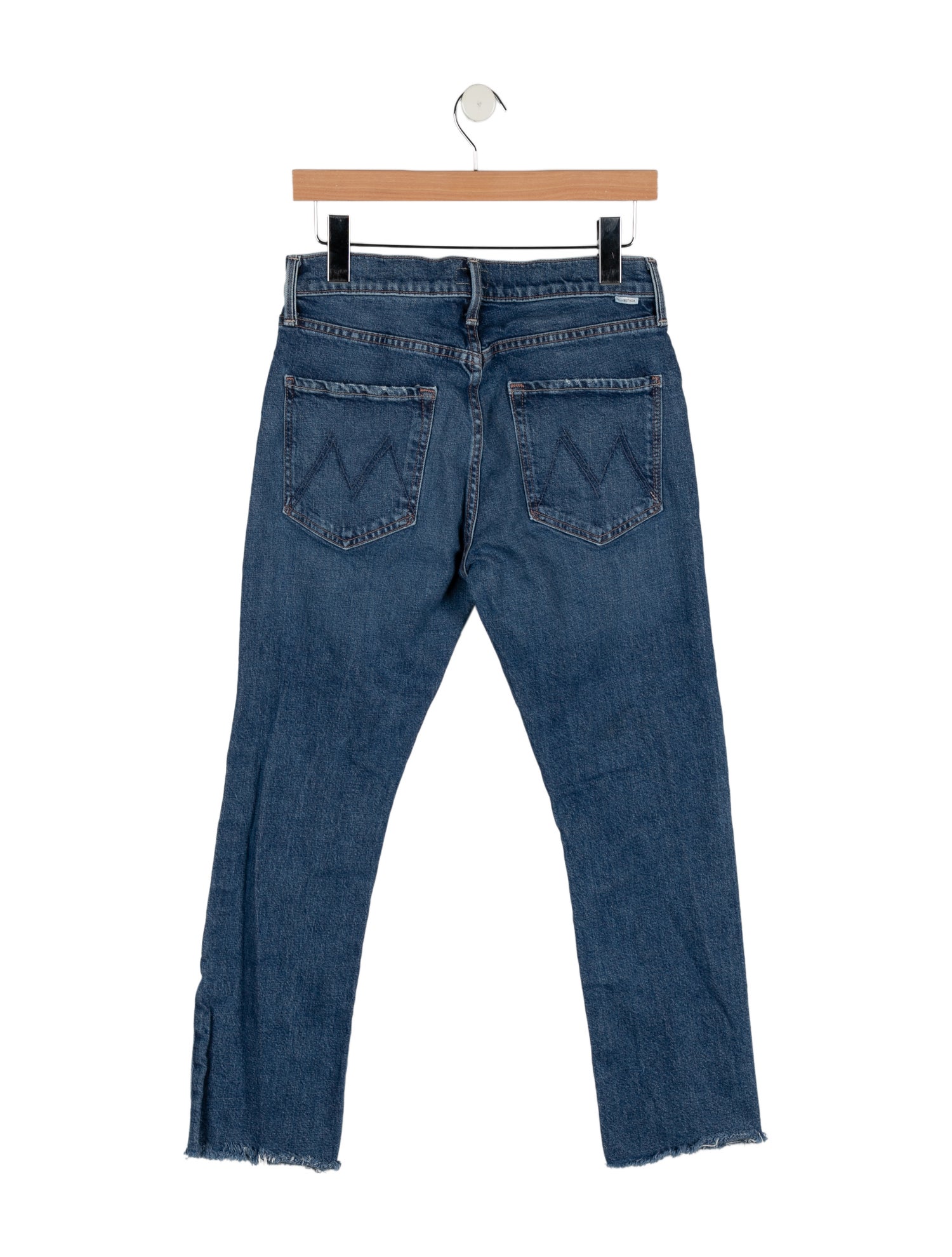 Mother Mid-Rise Straight Leg Jeans