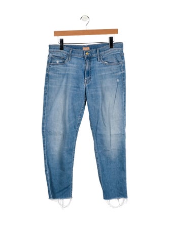 Mother Mid-Rise Straight Leg Jeans