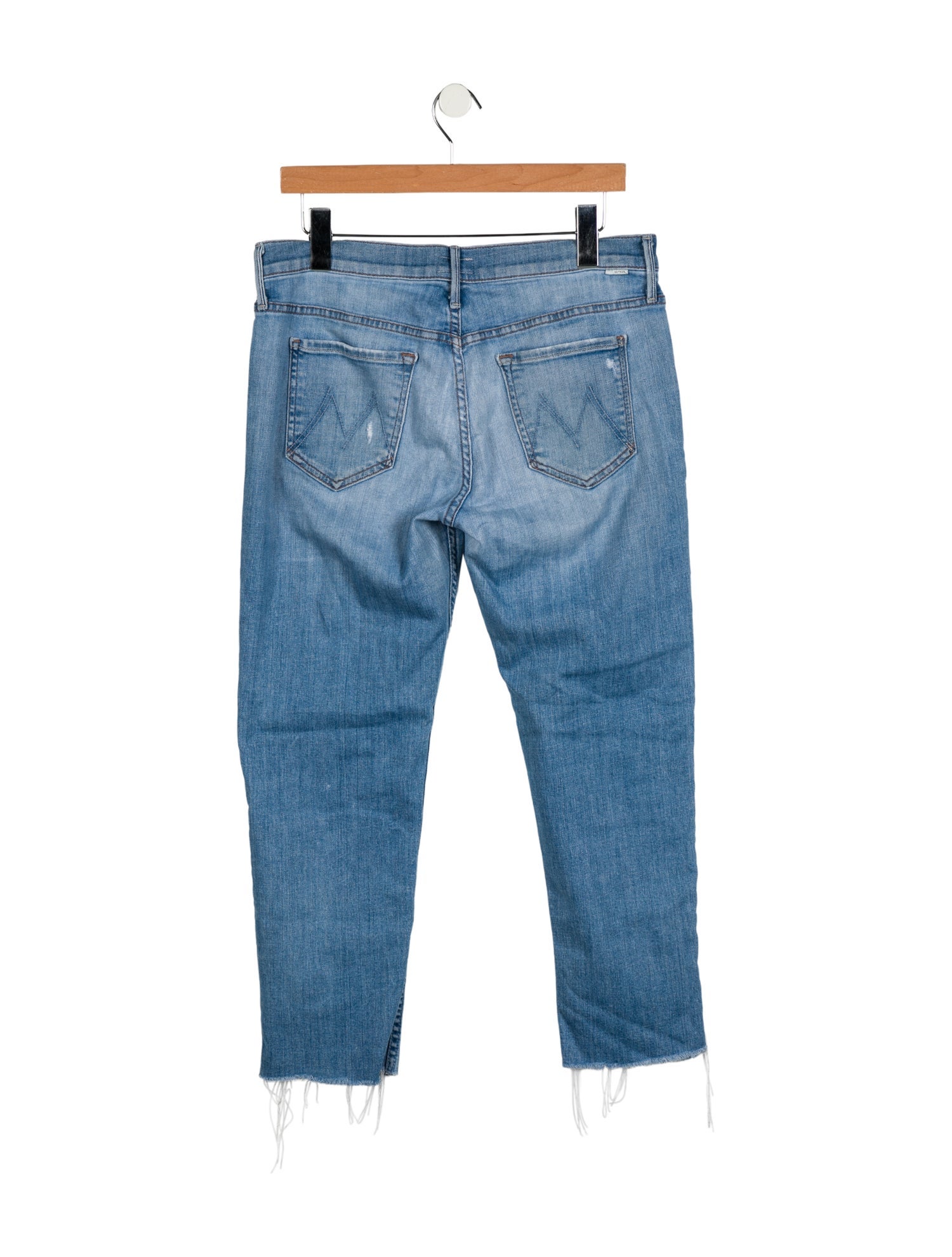 Mother Mid-Rise Straight Leg Jeans