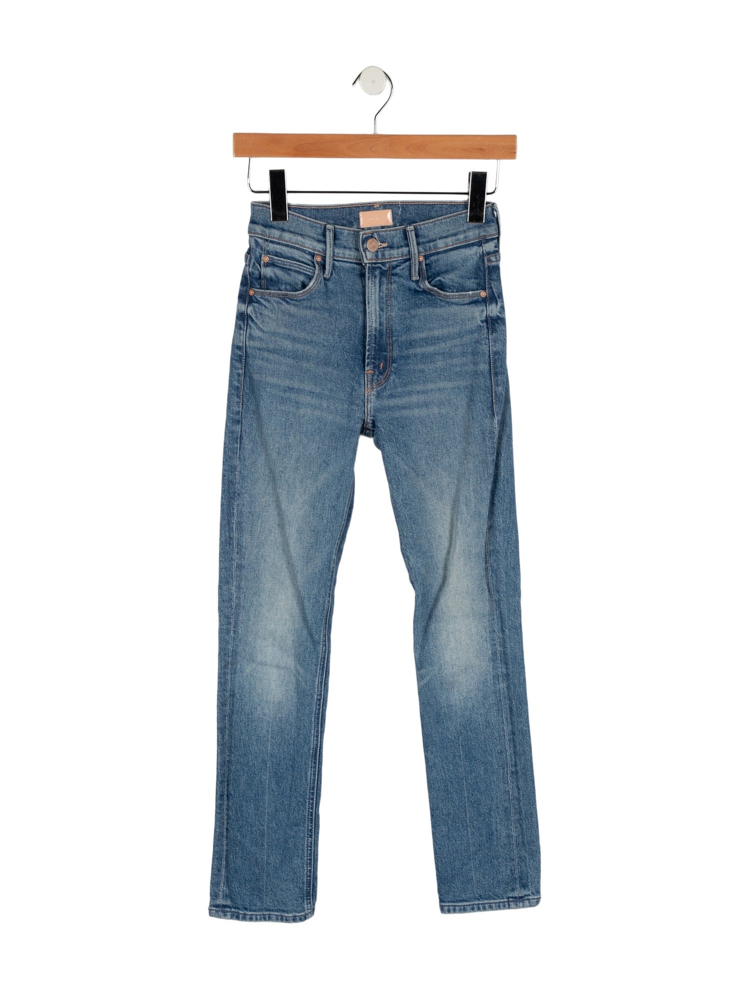 Mother Mid-Rise Skinny Leg Jeans