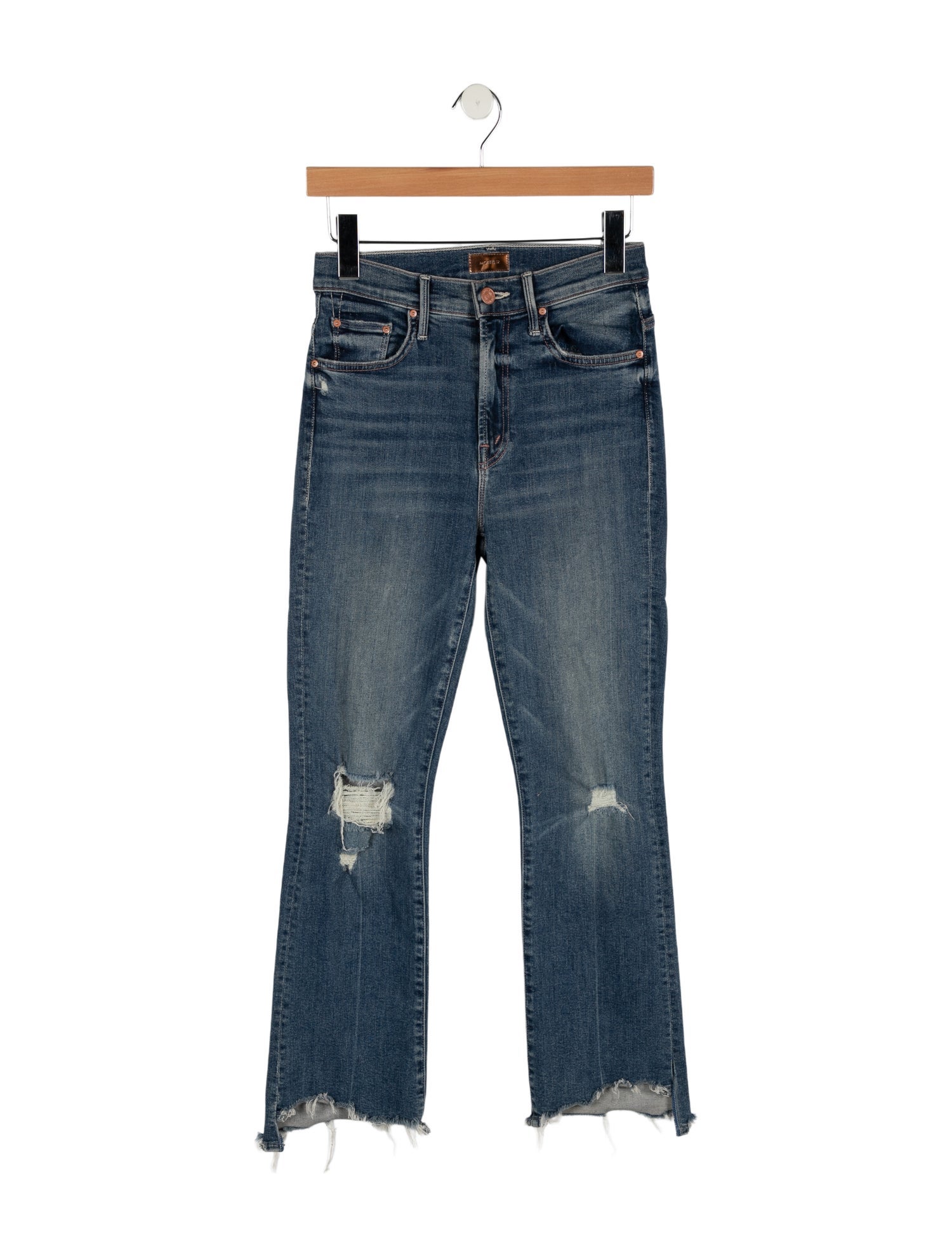 Mother Mid-Rise Straight Leg Jeans