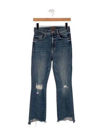 Mother Mid-Rise Straight Leg Jeans