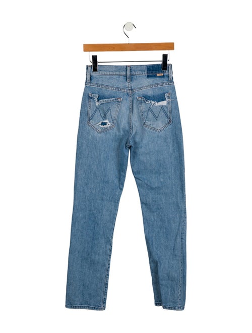 Mother Mid-Rise Straight Leg Jeans