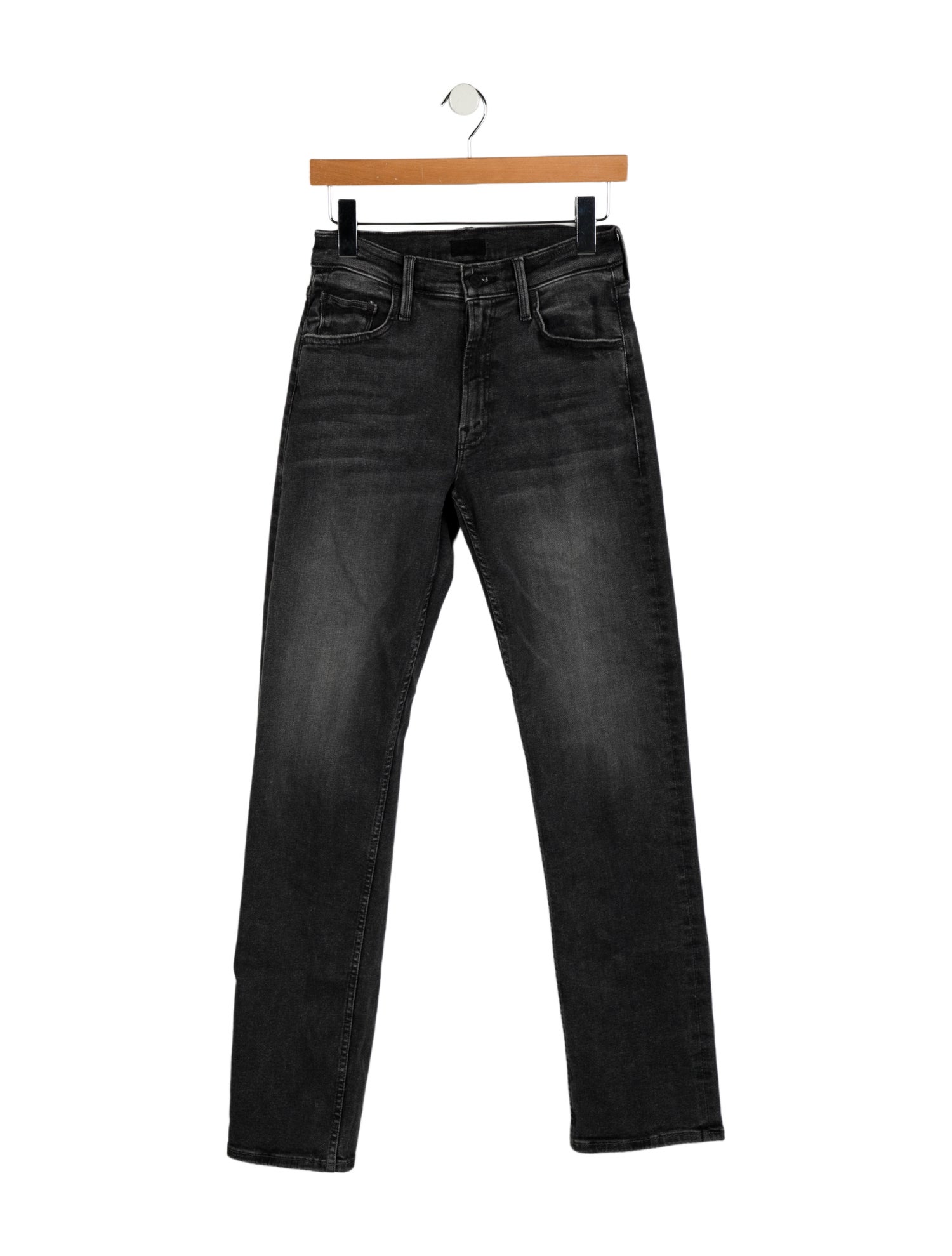 Mother Mid-Rise Straight Leg Jeans