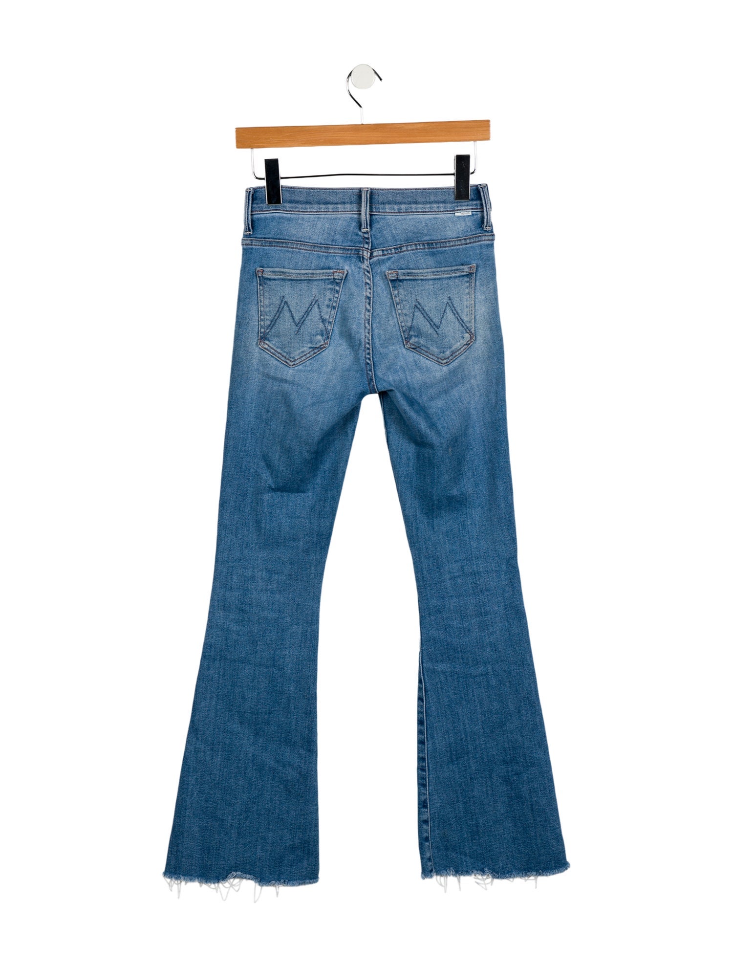 Mother Mid-Rise Wide Leg Jeans