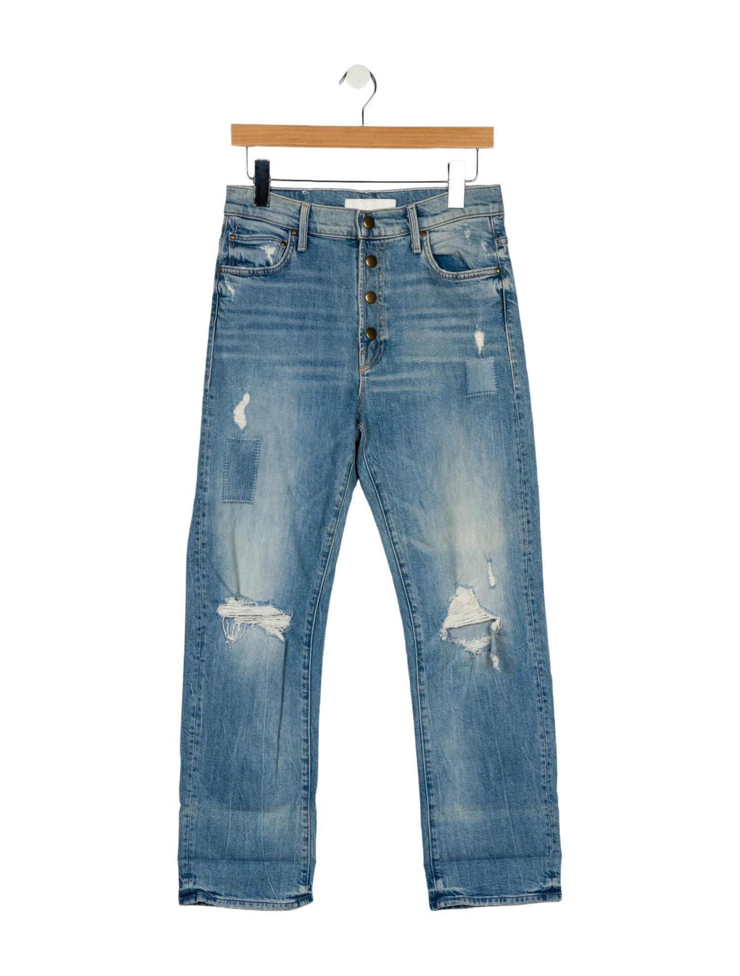 Mother High-Rise Straight Leg Jeans