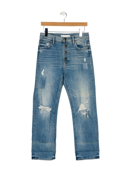 Mother High-Rise Straight Leg Jeans