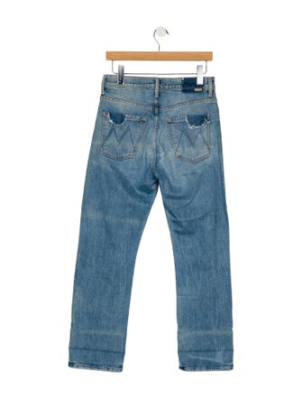 Mother High-Rise Straight Leg Jeans