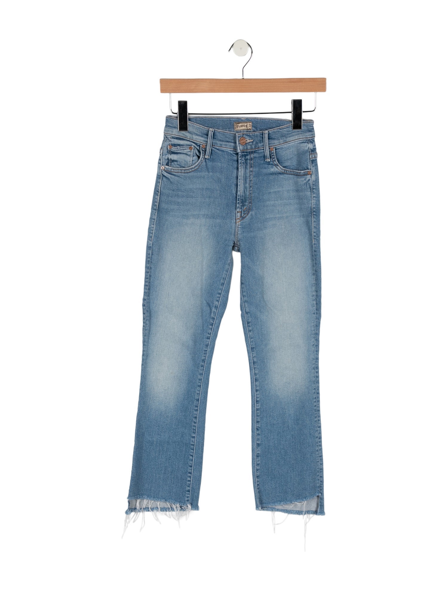 Mother Mid-Rise Straight Leg Jeans