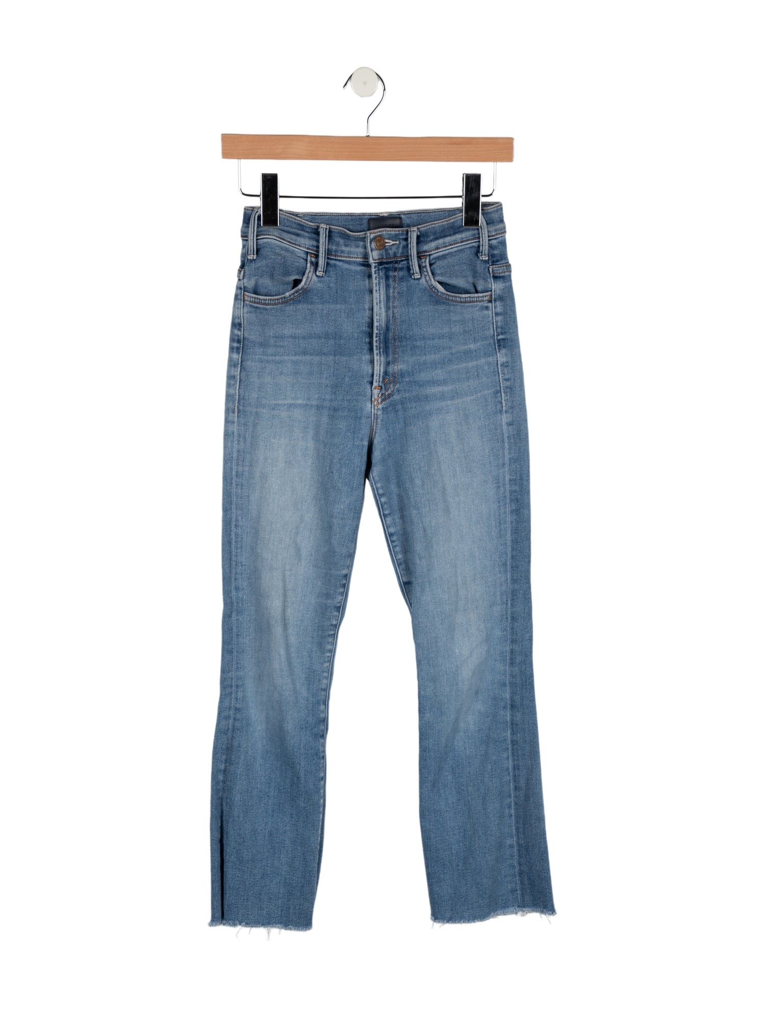 Mother Mid-Rise Straight Leg Jeans