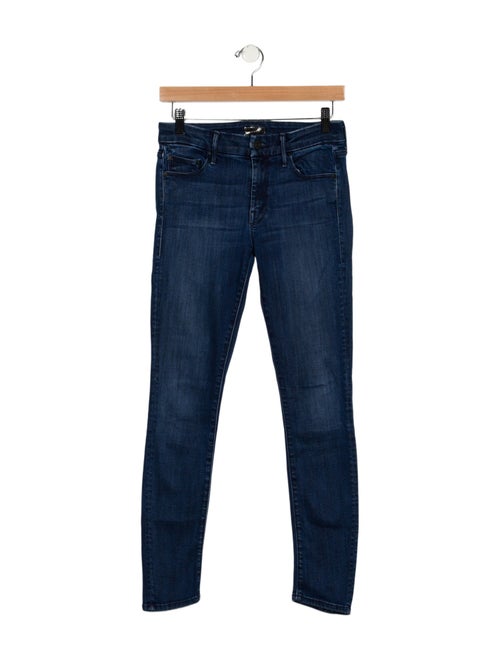 Mother Mid-Rise Skinny Leg Jeans