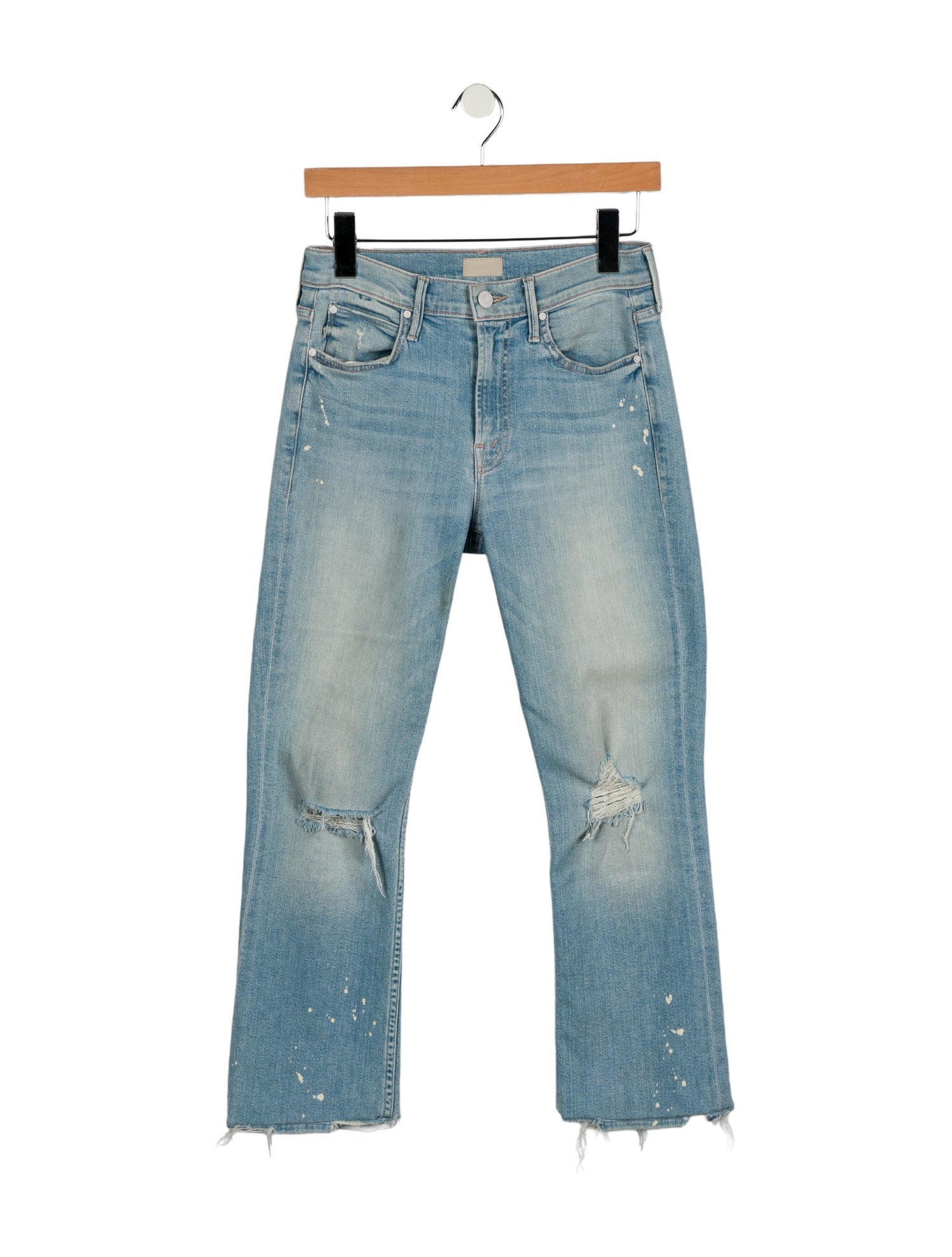 Mother Mid-Rise Straight Leg Jeans