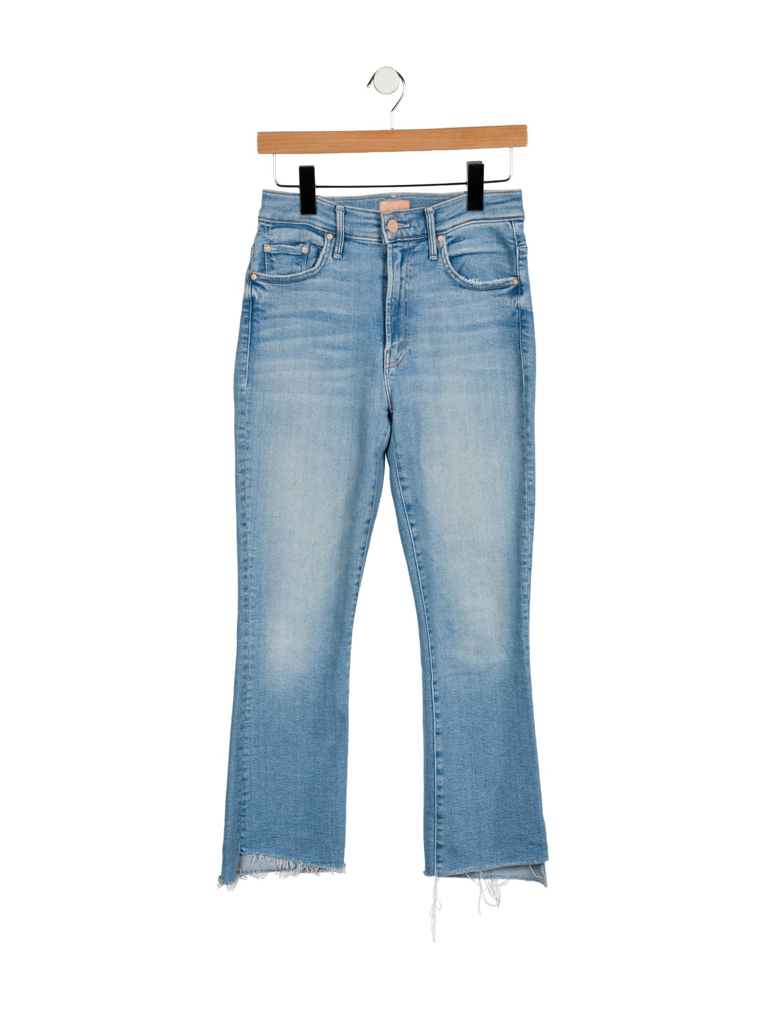 Mother Mid-Rise Straight Leg Jeans