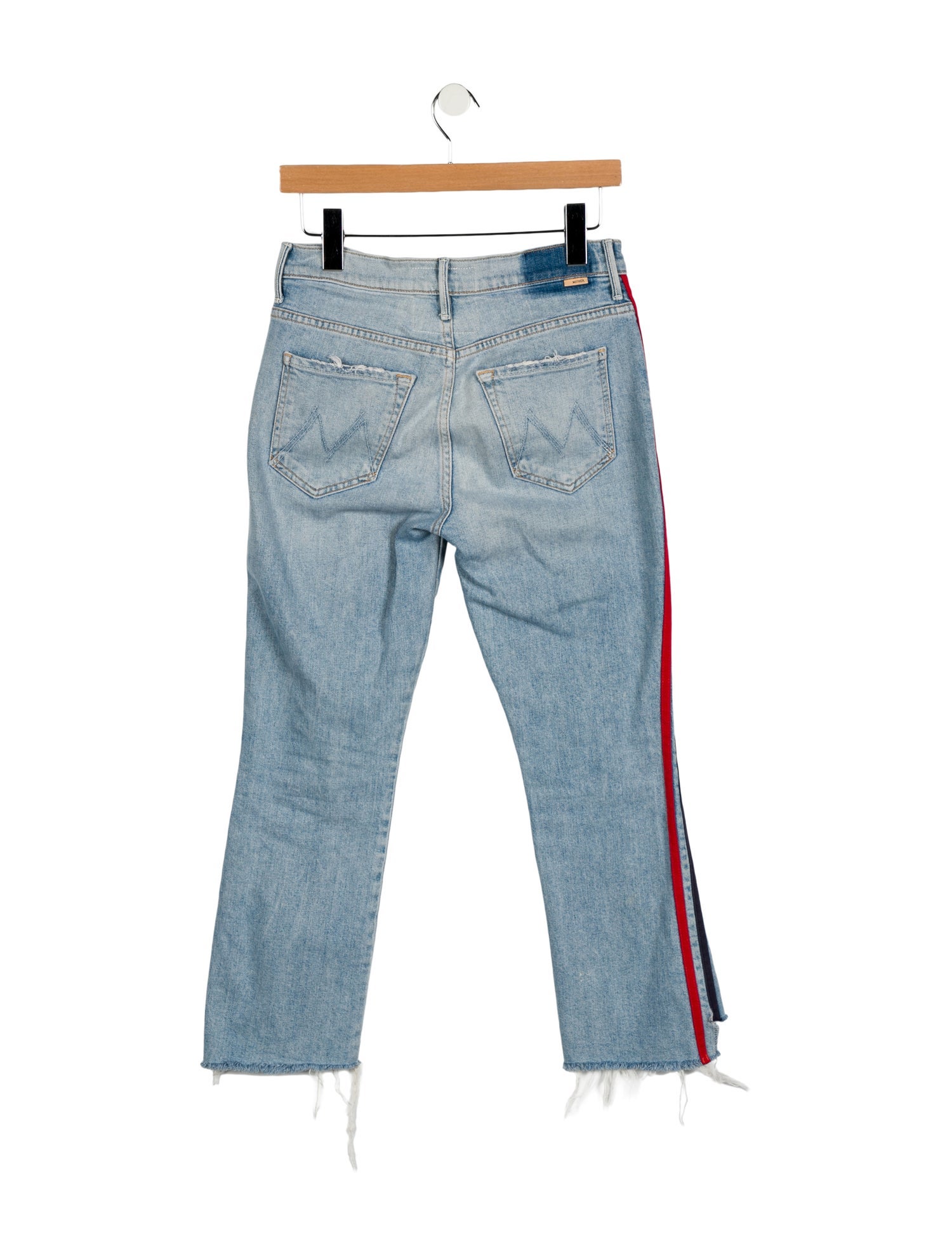Mother Mid-Rise Straight Leg Jeans