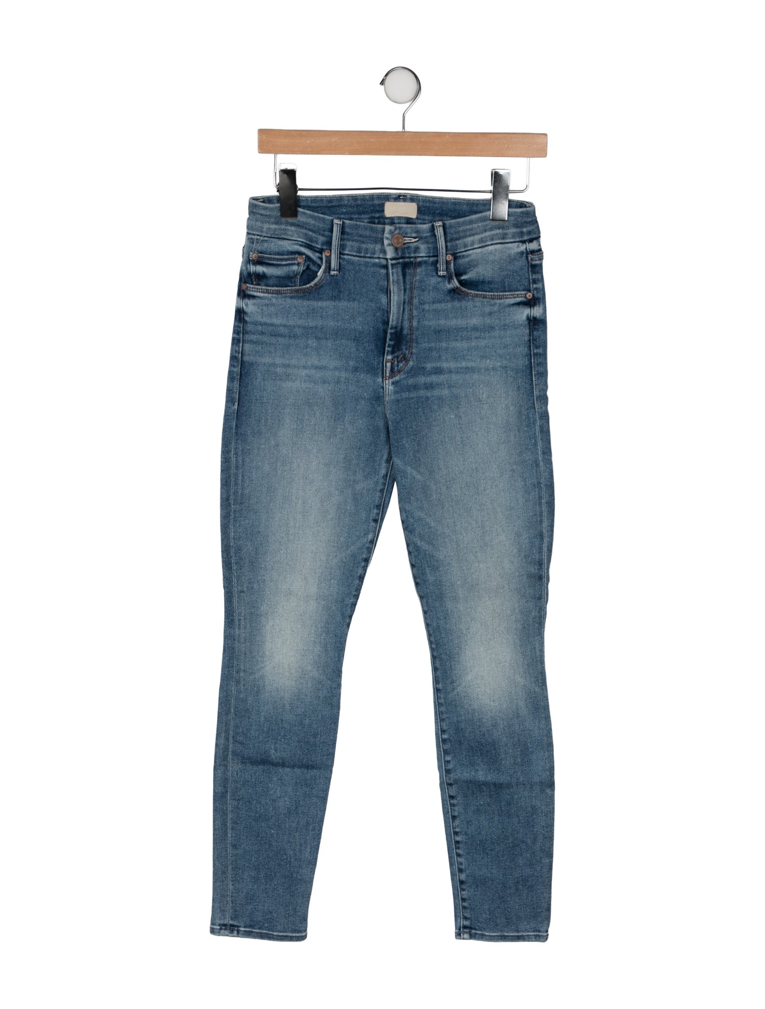 Mother Mid-Rise Skinny Leg Jeans