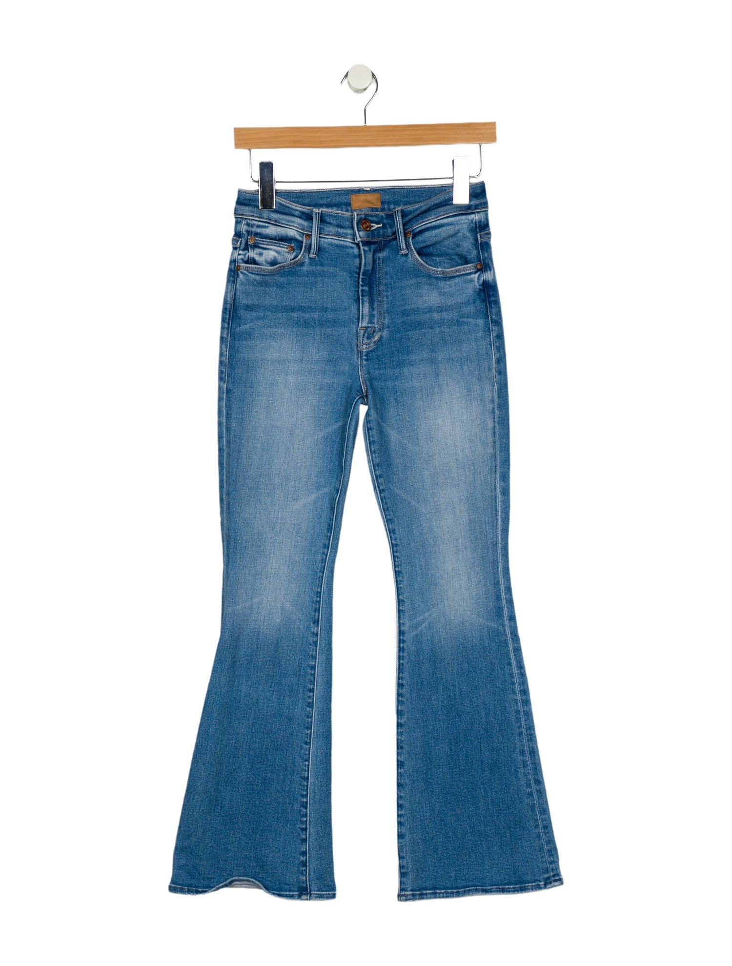 Mother Mid-Rise Wide Leg Jeans