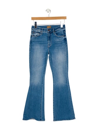 Mother Mid-Rise Wide Leg Jeans