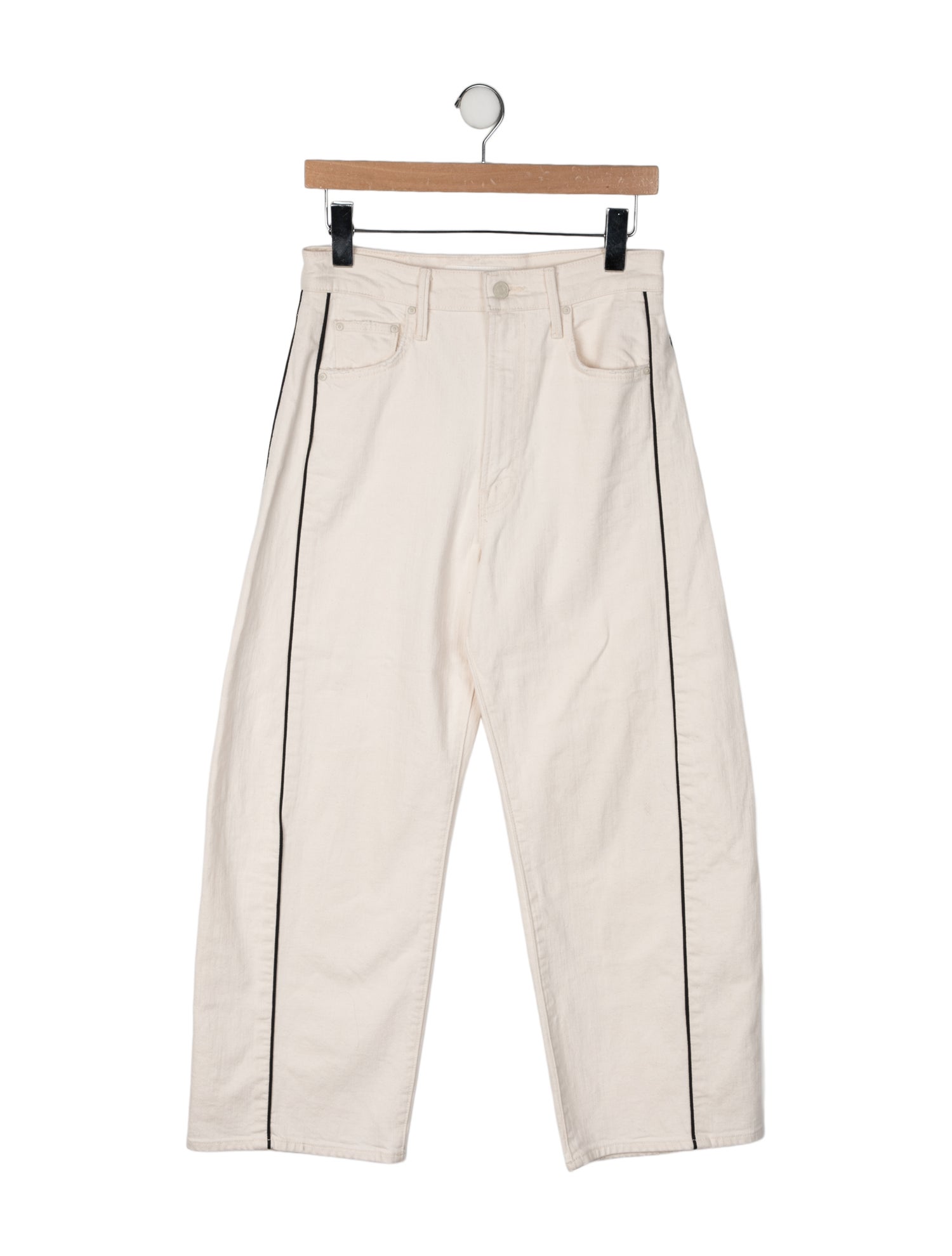 Mother Lil' half Piped Wide Leg Jeans