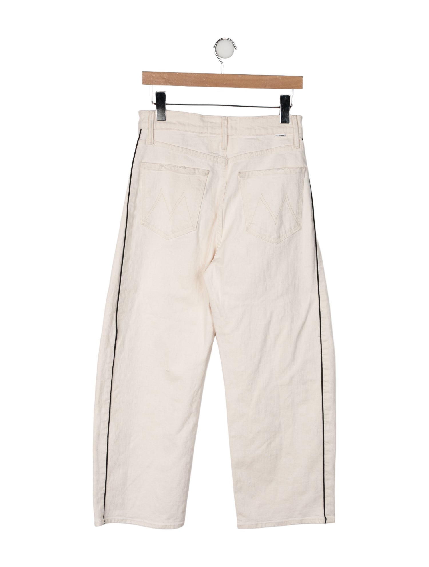 Mother Lil' half Piped Wide Leg Jeans