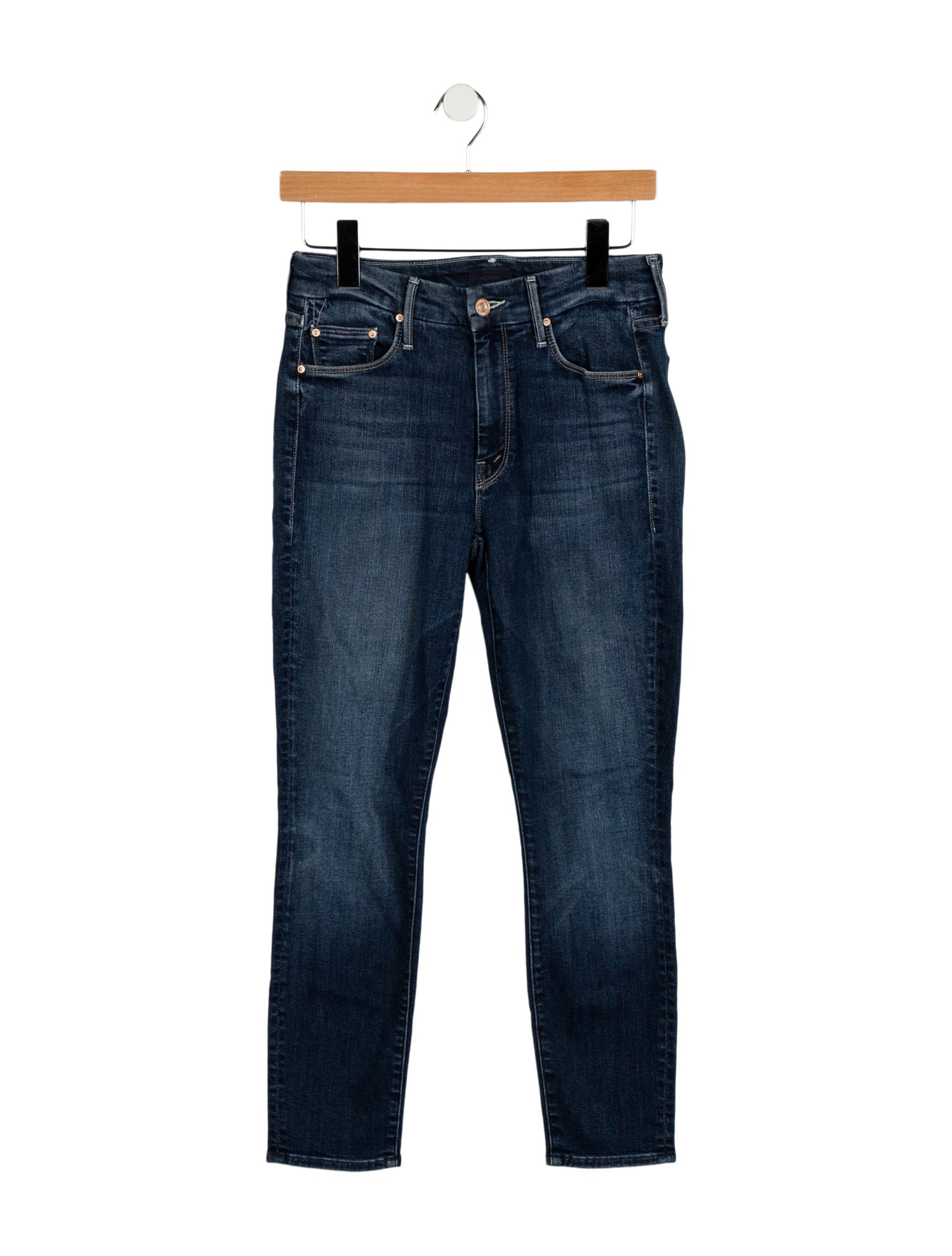 Mother Mid-Rise Skinny Leg Jeans