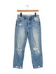 Mother Mid-Rise Straight Leg Jeans